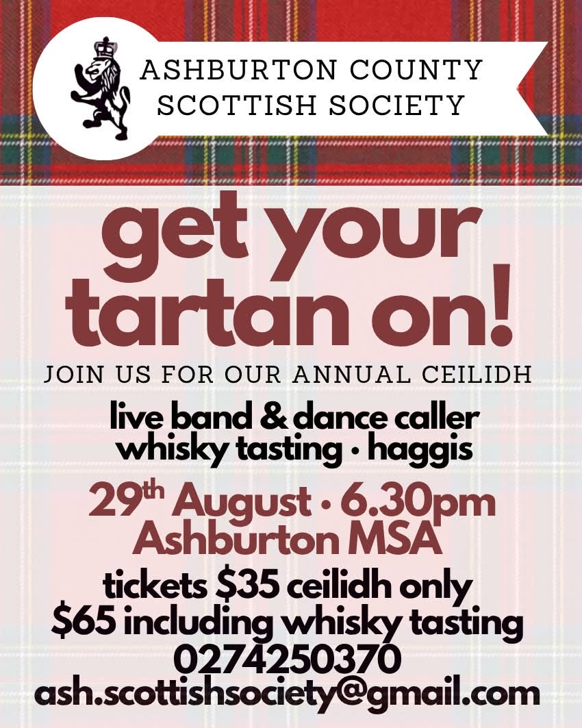 Annual Ceilidh - Ashburton Country Scottish Soicety