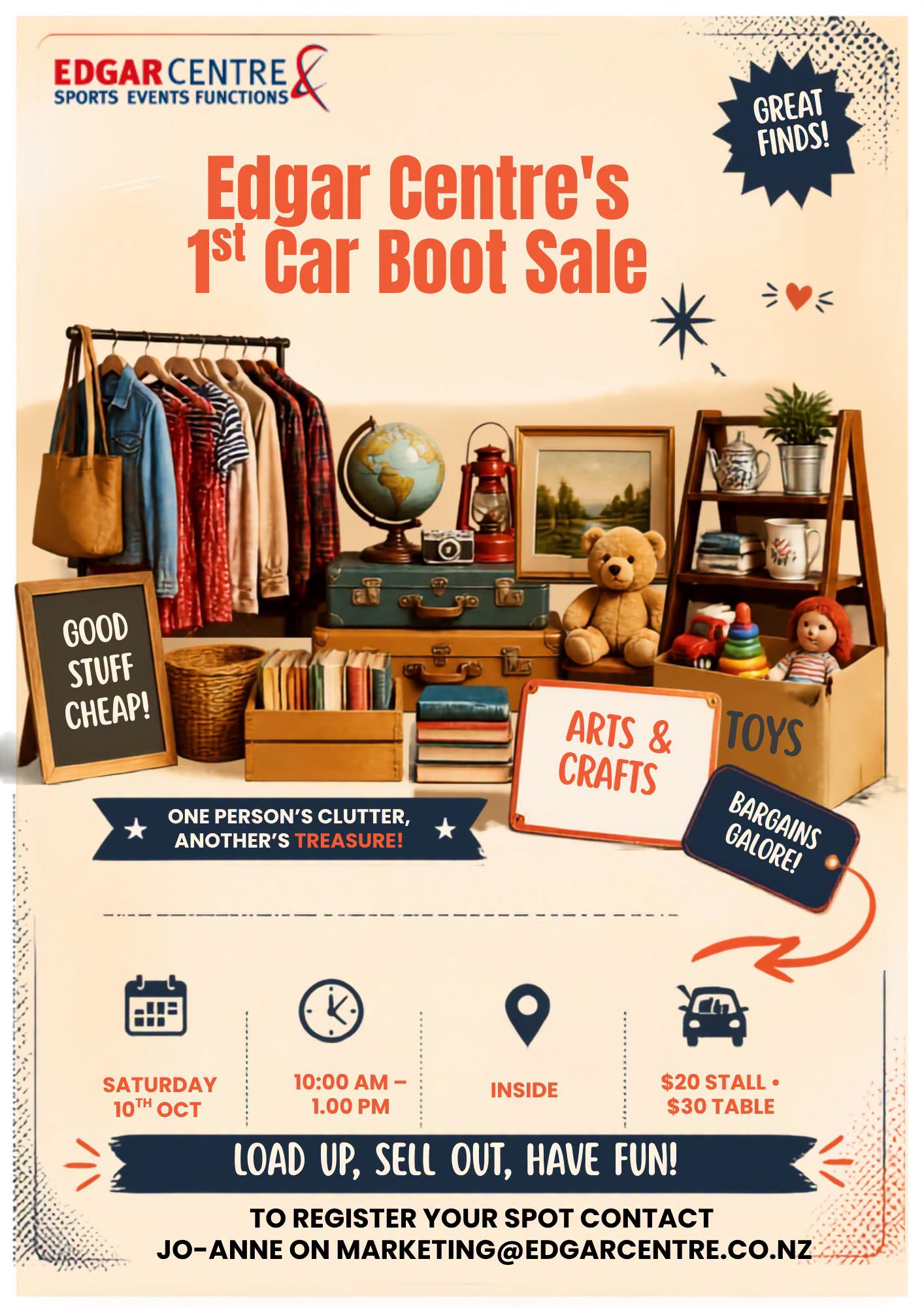 Edgar Centre's 1st Car Boot Sale