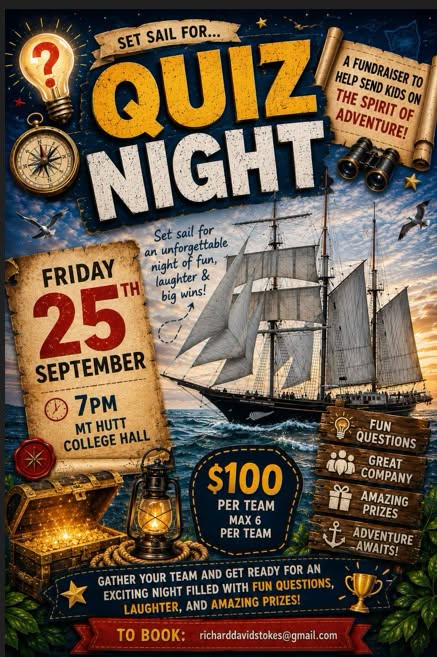 Quiz Night - Mount Hutt College Hall
