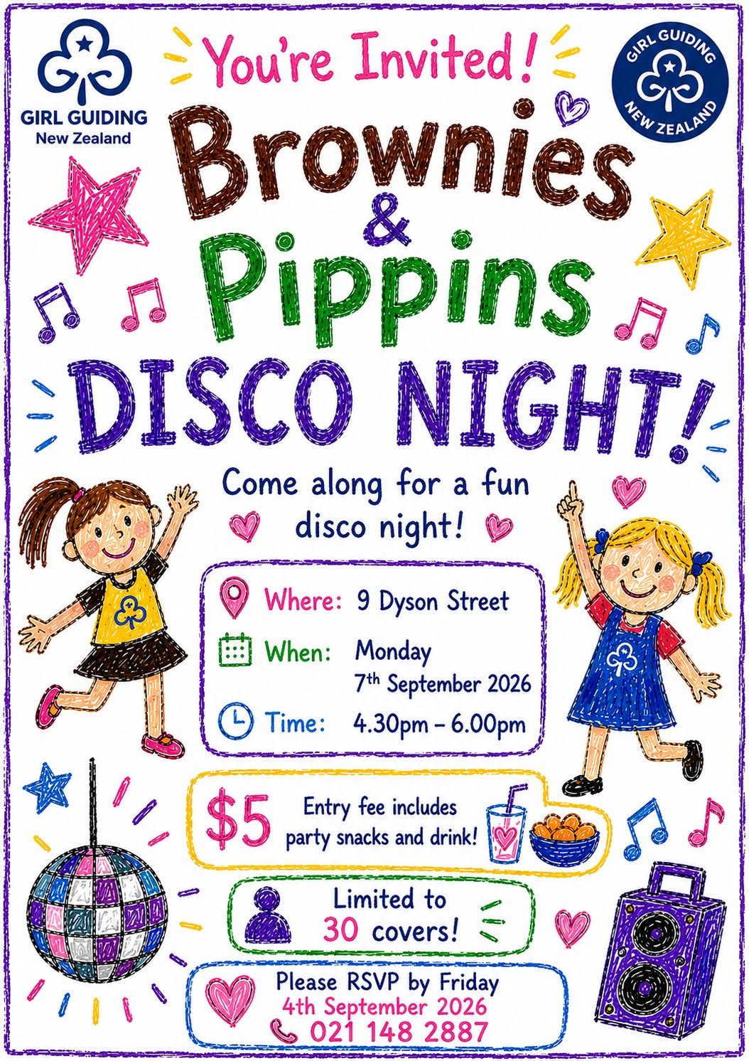 Brownies & Pippins Disco Night
