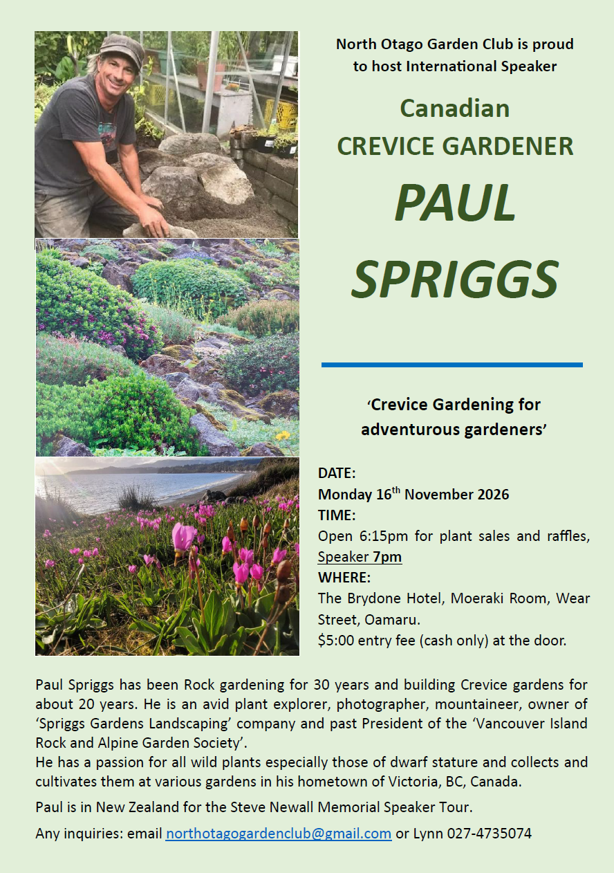 Canadian Crevice Gardener - Paul Spriggs