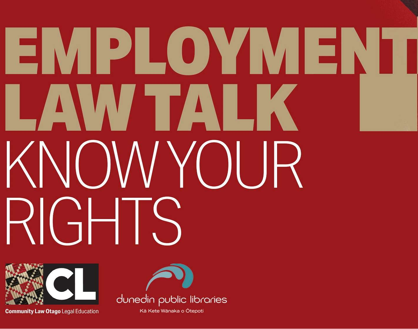 Law for Tea: Employment Law Talk: Know Your Rights @City Library