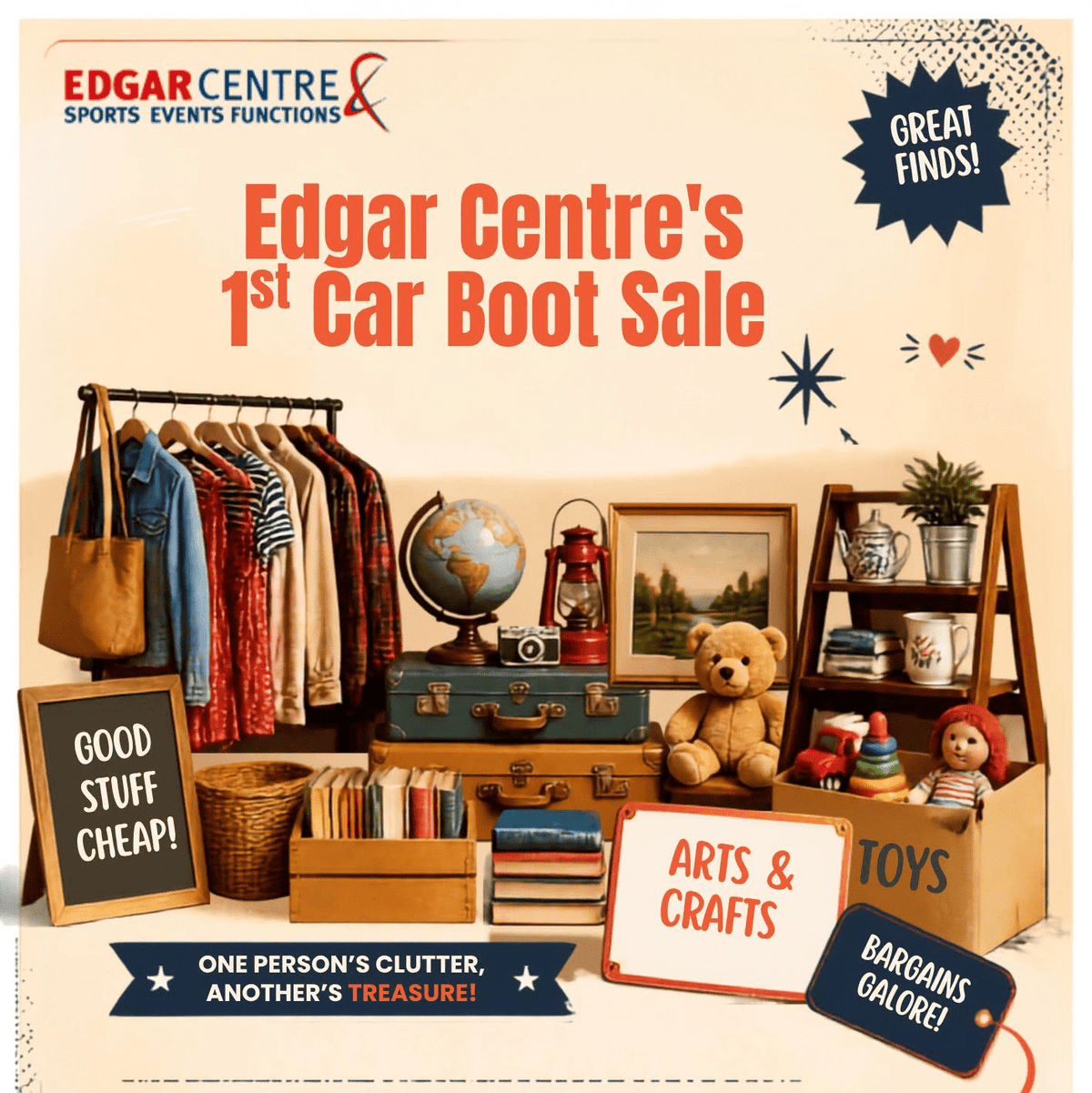 Edgar Centre's 1st Car Boot Sale