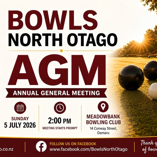 Bowls North Otago - AGM