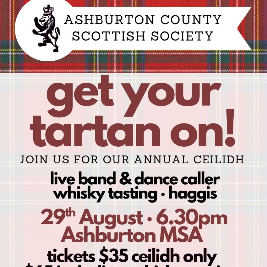 Annual Ceilidh - Ashburton Country Scottish Soicety