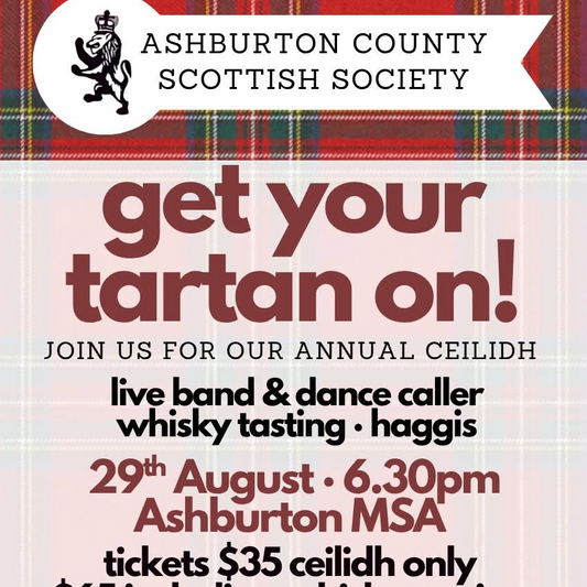 Annual Ceilidh - Ashburton Country Scottish Soicety