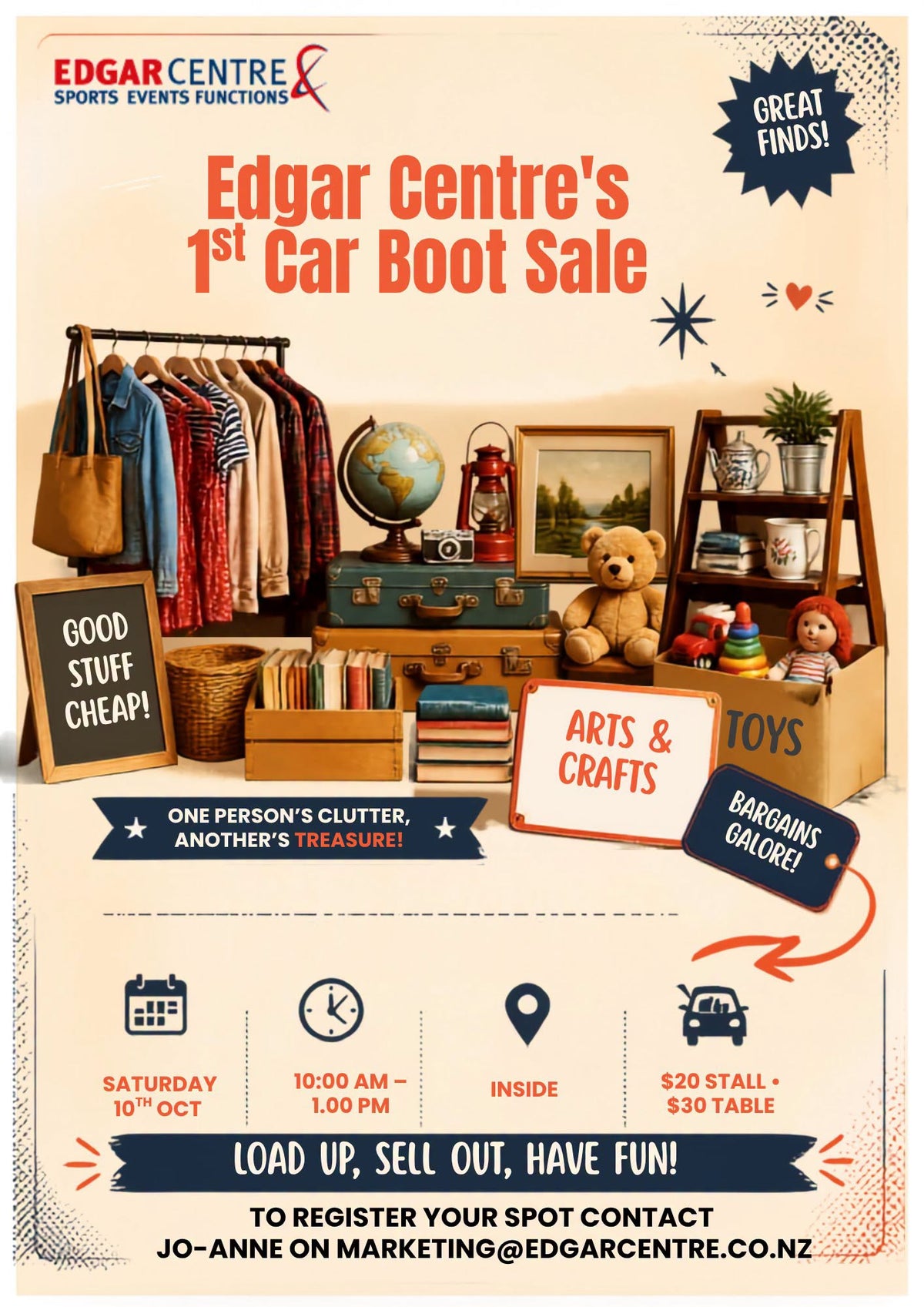 Edgar Centre's 1st Car Boot Sale