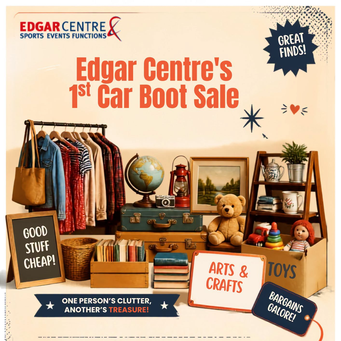 Edgar Centre's 1st Car Boot Sale