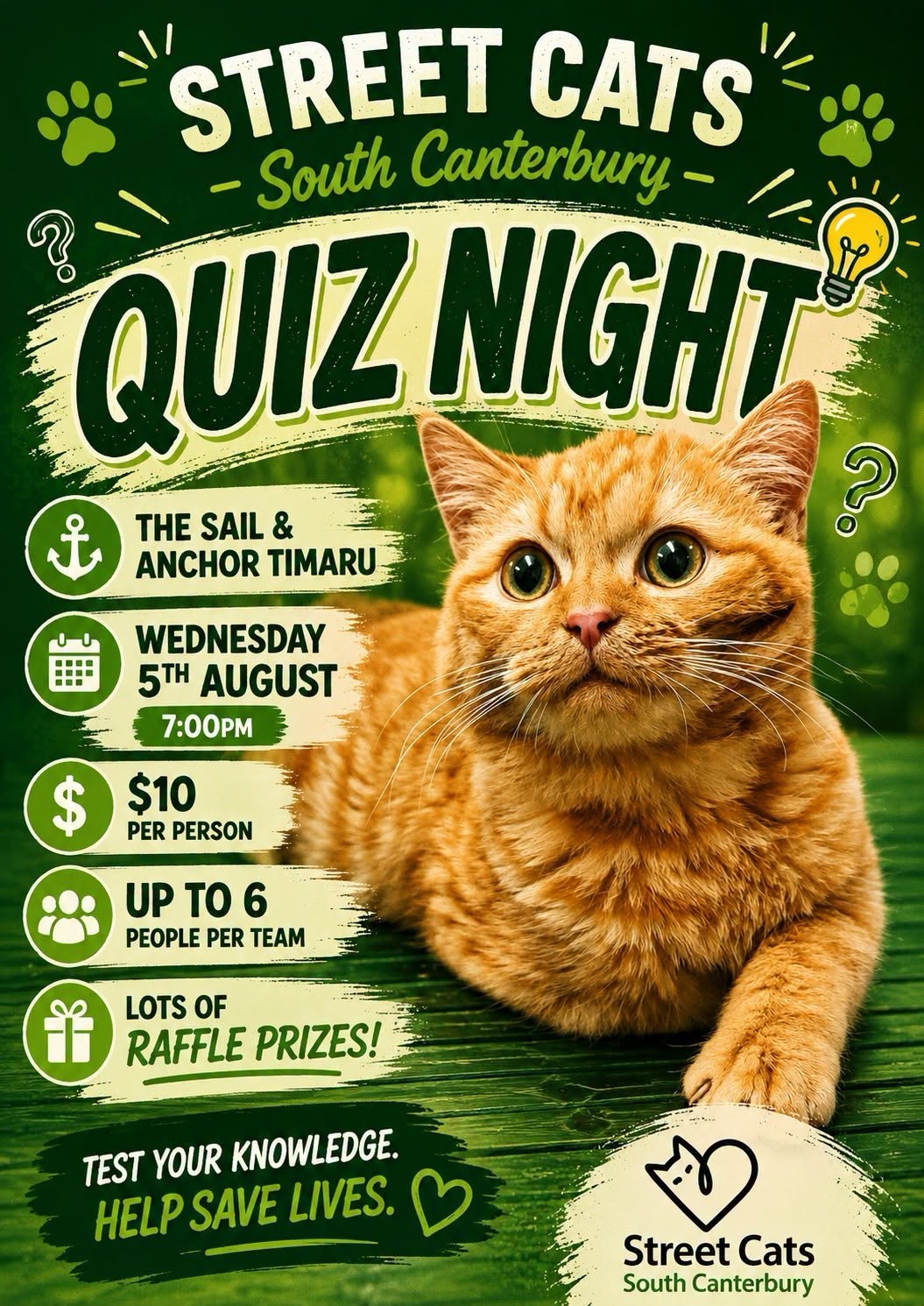 Quiz Night - Street Cats South Canterbury