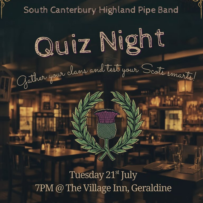 Quiz Night - South Canterbury Highland Pipe Band